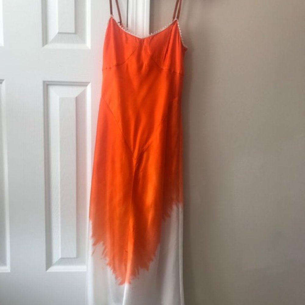 Emporio Armani Orange & White Dress